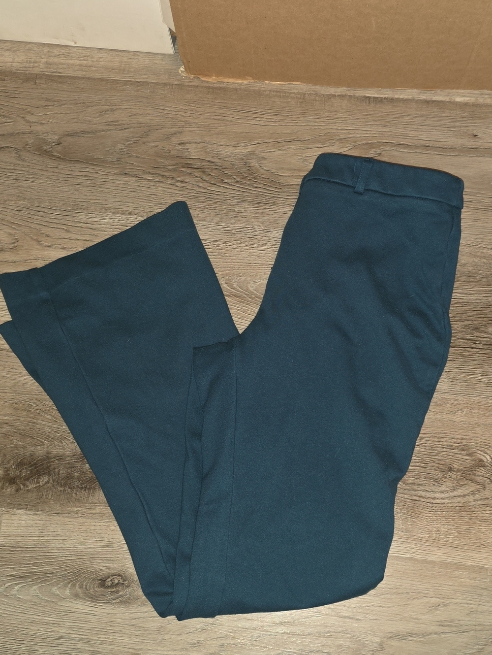 Dark Teal Flared Dress Pants